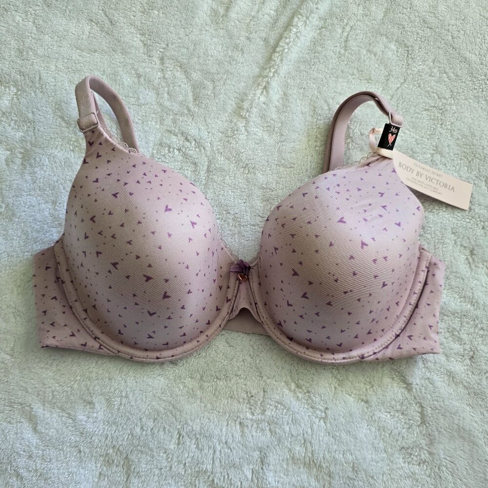 NWT Victoria's Secret, Body by Victoria Lined Perfect Coverage 34D Lavender
